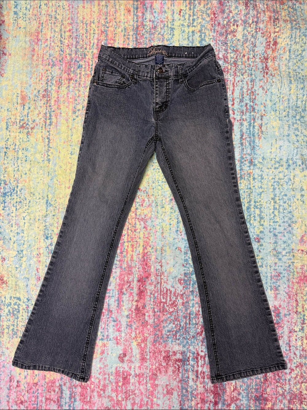 Women's Gray Flare Jeans - Unbranded